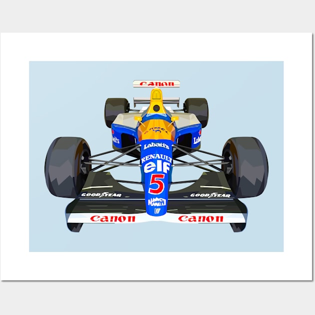 Williams FW14 Wall Art by Worldengine